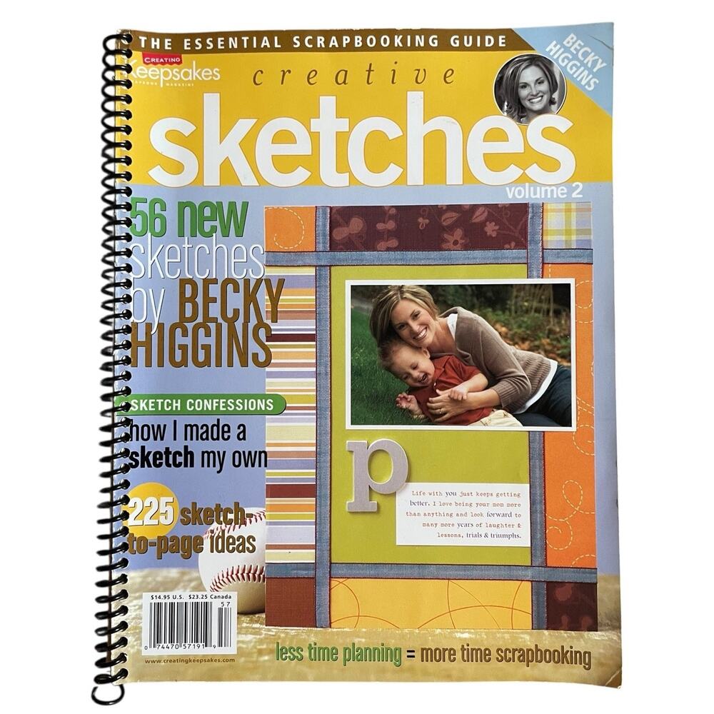 Becky Higgins Creative Sketches The Essential Scrapbooking Guide Volume 2 ‎ RARE